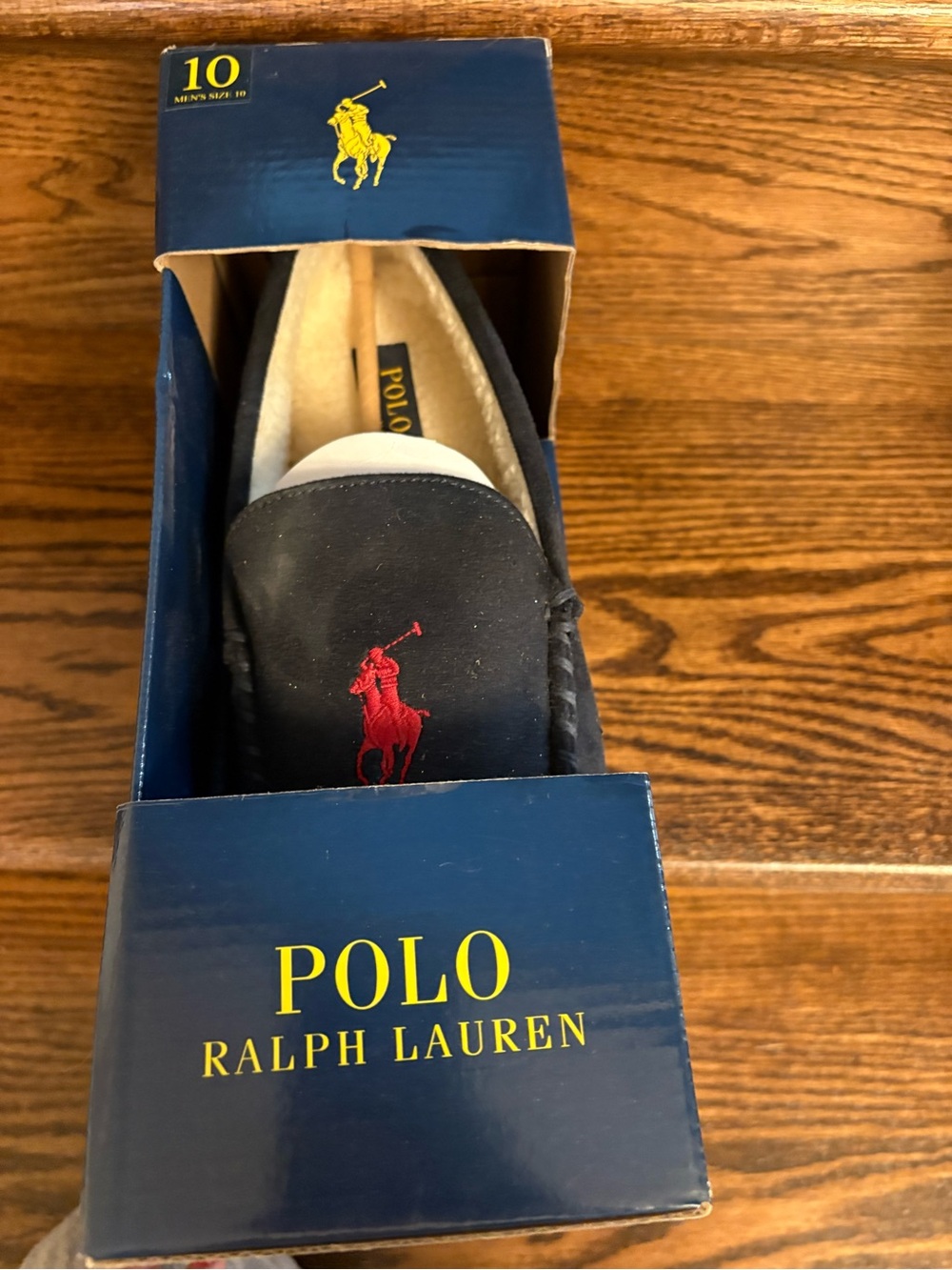 Polo by Ralph Lauren Navy Slip-On  with Red Logo